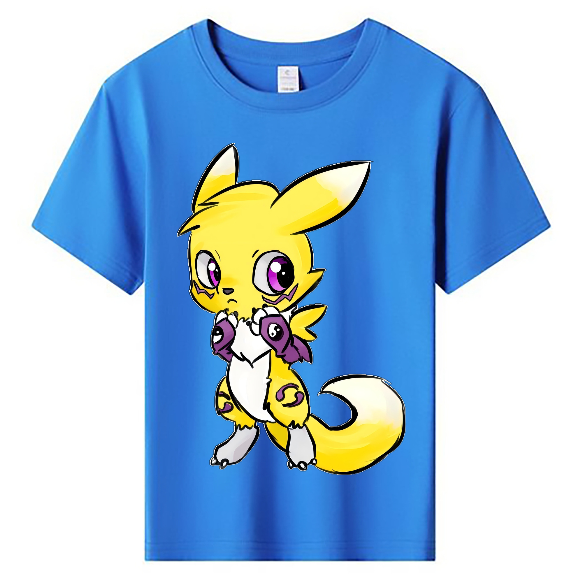 （画像用） Digimon デジタルモンスター/デジモン 綿100％キッズTシャツ（フロントプリント）